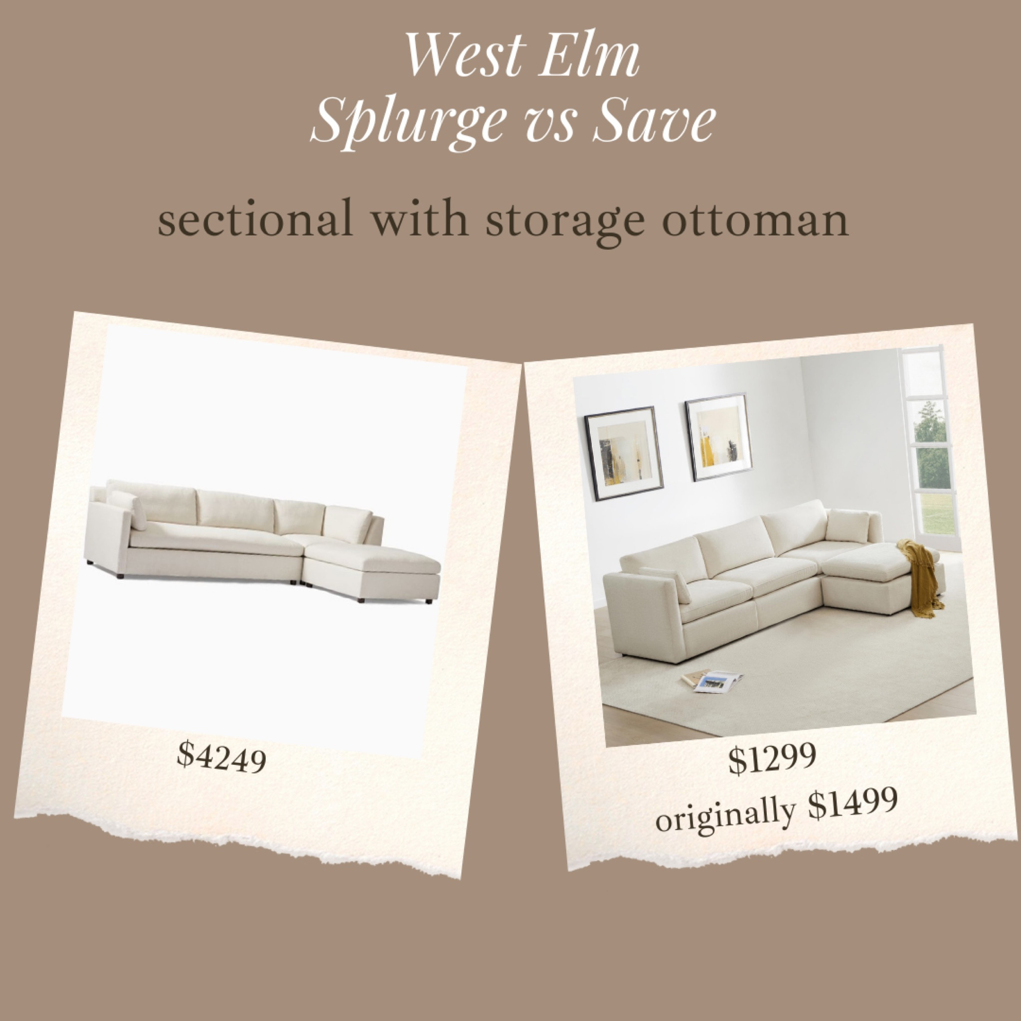 This beautiful neutral sectional with storage ottoman is $200 off for prime members!! Reviews are really great & price is great for this size, style, and with storage 

#LTKhome #LTKsalealert