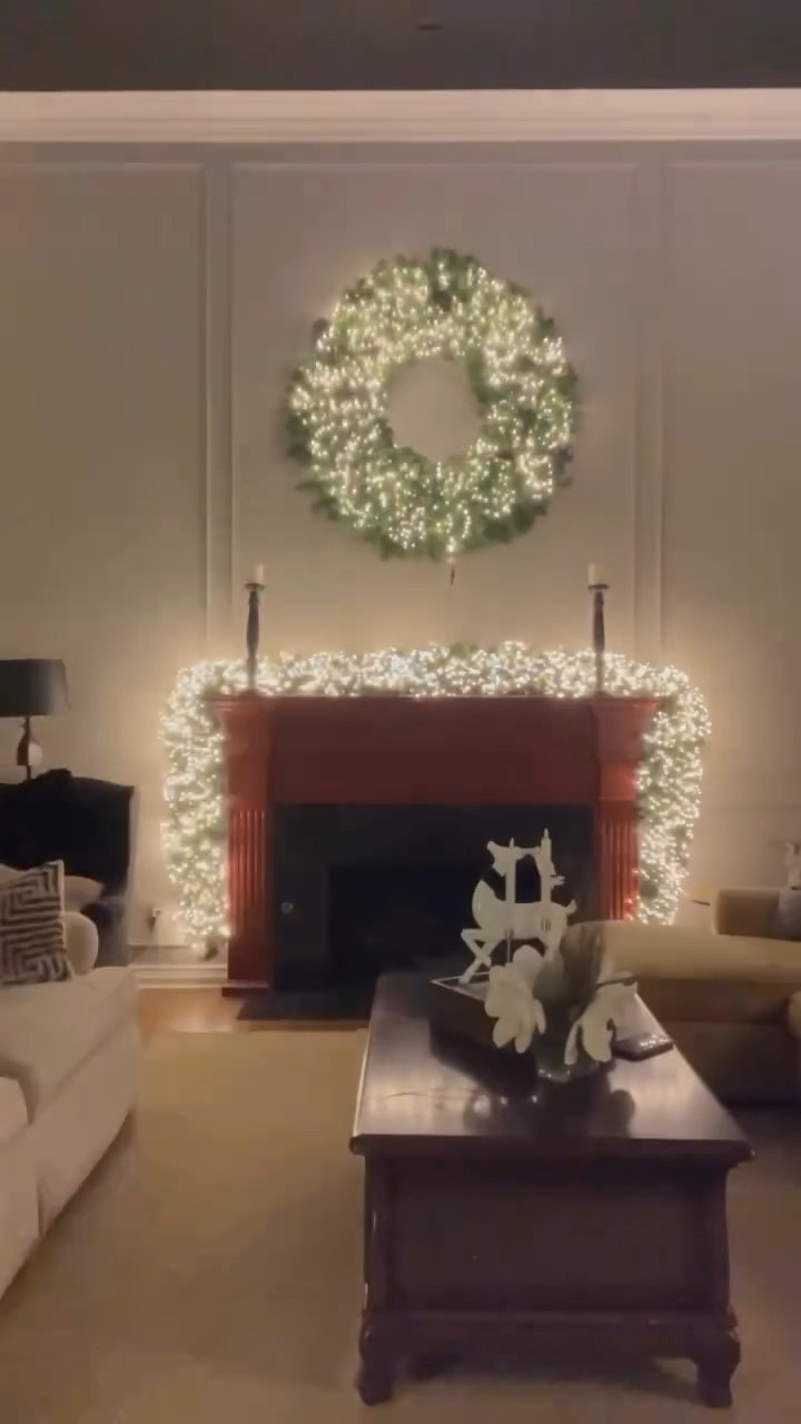 When you’re this slick, what you gonna do? 👇

Comment “Cluster,” get yourself some cluster lights, and light up everything from giant wreaths to mantel garland with ease this Christmas Holiday. 

I used (1) 50’ Connectable Cluster light with 1500 lights on the giant 60” wreath and (2) 50’ Connectable Cluster lights with 3,000 lights on the mantel garland.  That’s a total of 4,500 lights on this fireplace.  Amazing!

Follow here and stay tuned to see what I light up next!

Comment, Reply, or DM the word “cluster” and I’ll send you links to these lights.  You’ll also find a link to my How To Lighting videos. 

The wreath and garland are linked on my LTK. (Will send this link as well.)

Happy Decorating!
Tara

#christmas #christmaslights #lights #christmasdecor #christmasdecorating #holiday #holidaydecor #holidaylights #christmastree #Christmastime #christmasdecorations #christmastreedecorating #christmasmood #christmasspirit #christmasvibes #christmasmagic #sparkle #shinebright #holidays #holidaydecorating #holidayseason #holidayhome #cluster