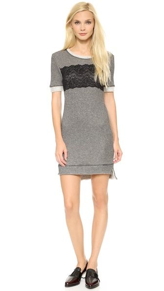 Lace Sweatshirt Mini Dress | Shopbop