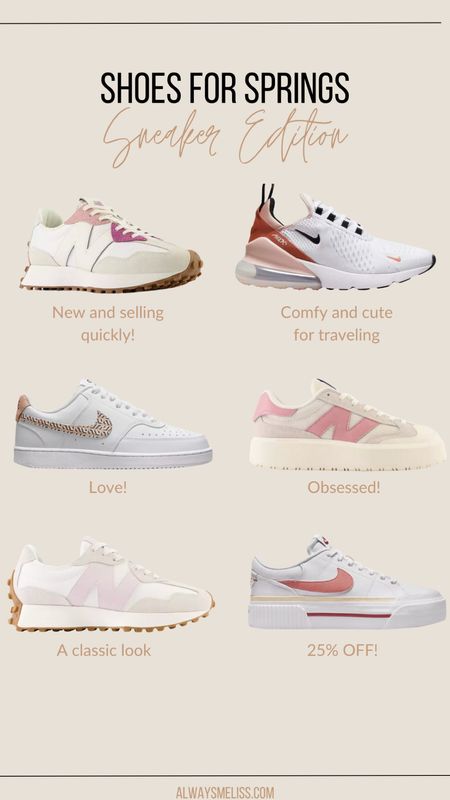 Rounded up some super cute trending shoes. Loving them all!! Some currently marked down too.

Nike Shoes
New Balance 
Women Sneakers

#LTKstyletip #LTKfitness #LTKshoecrush