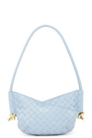 Bottega Veneta Small Solstice Bag in Ice & Muse Brass - Baby Blue. Size all. | FWRD 