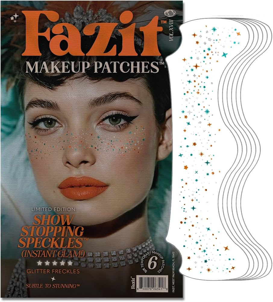 Fazit Makeup Patches - Show Stopping Speckles - Glow Up Make-Up Patches - Cute Glitter Makeup Acc... | Amazon (US)