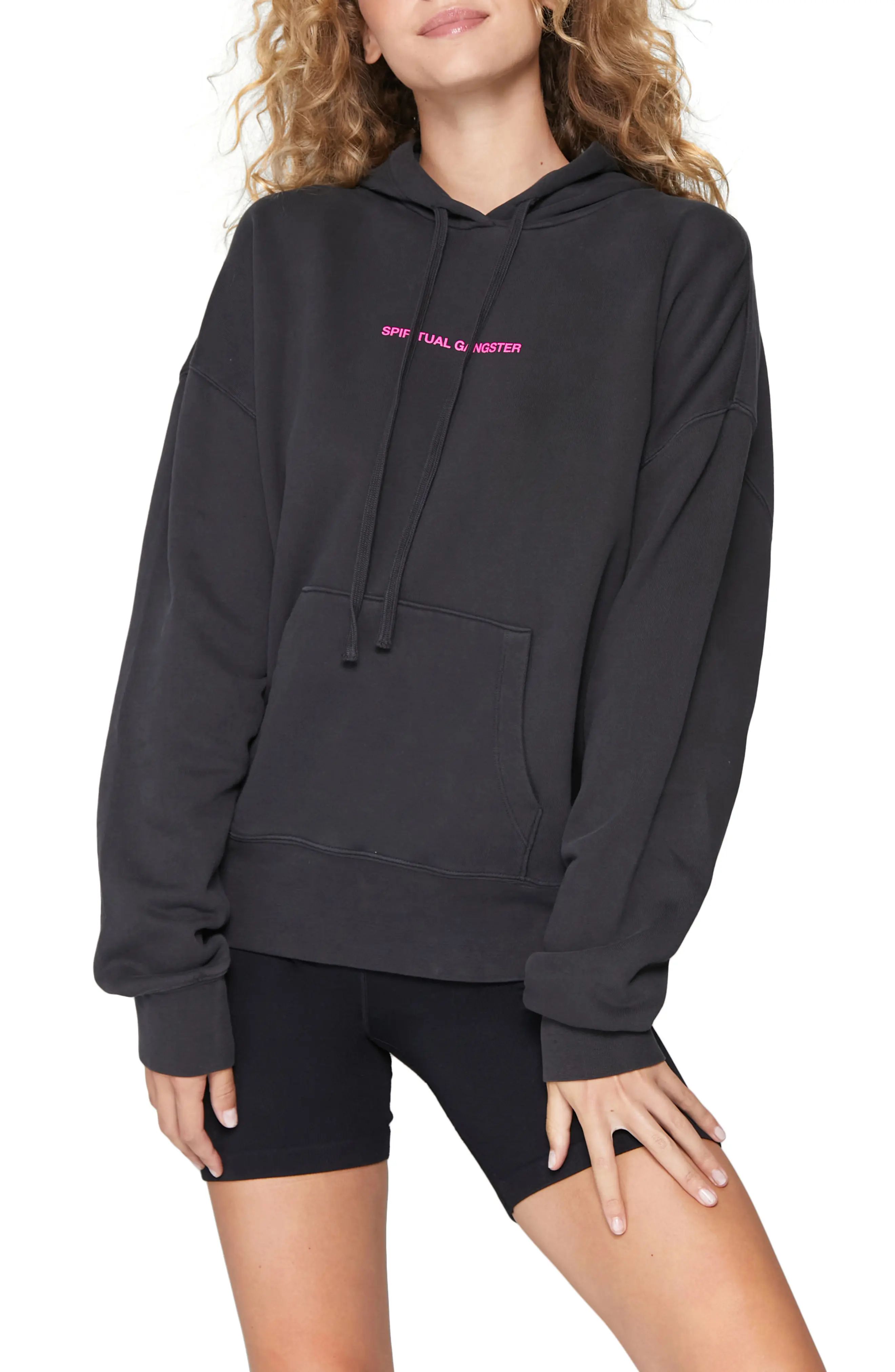 Women's Spiritual Gangster Love Phoebe Hoodie, Size X-Small - Black | Nordstrom