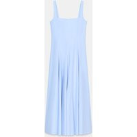 Zara - Poplin Godet Dress - Light Blue - M - Woman | Zara US