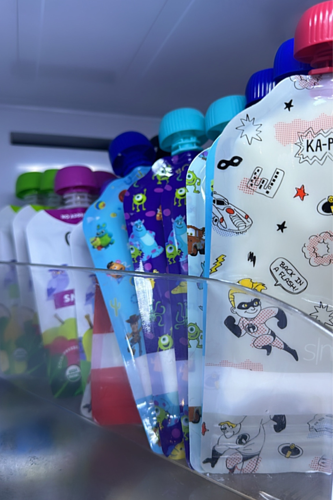 $9.99 for 10 pouches!
Reusable / Refillable pouches - fill with yogurt, applesauce, smoothie + more! 
Target toddler find / Target baby find 
