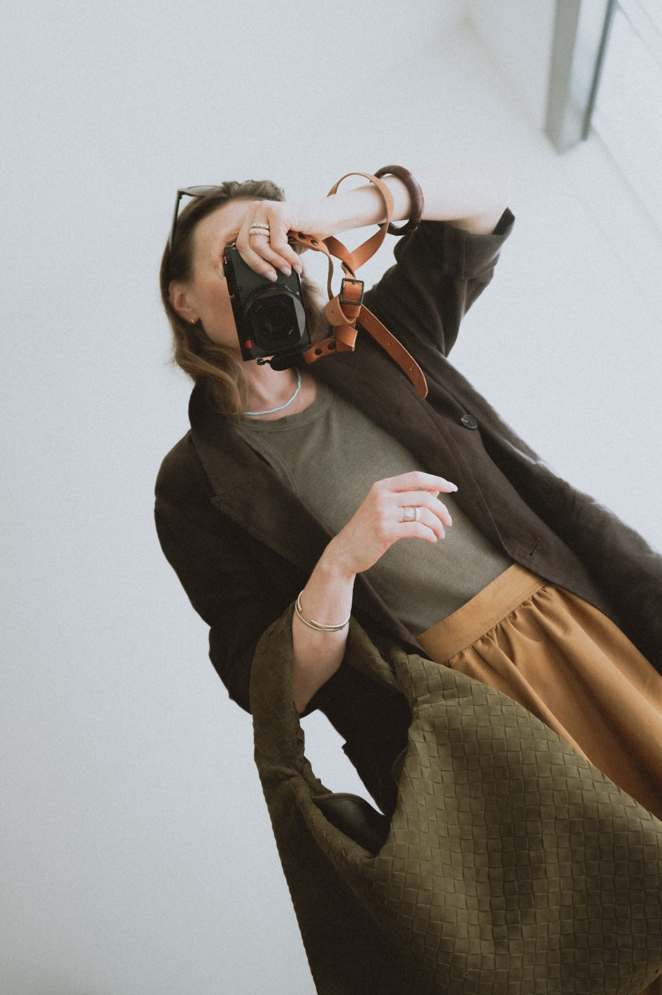 Soft blazer + a-line skirt + suede bag + tank top 🔝 

#LTKWorkwear #LTKStyleTip #LTKSeasonal