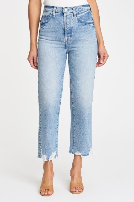 Cassie Super High Rise Straight Crop - Baja | Pistola Denim