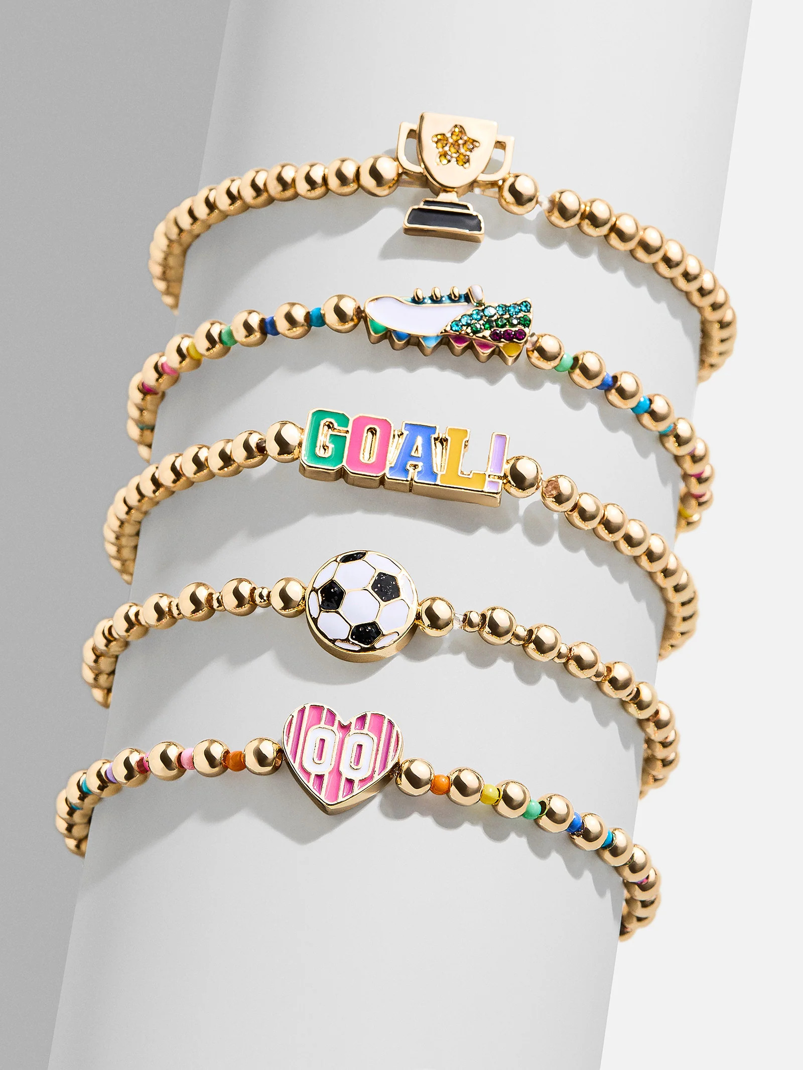 Just For Kicks Kids' Pisa Bracelet Set - Soccer | BaubleBar