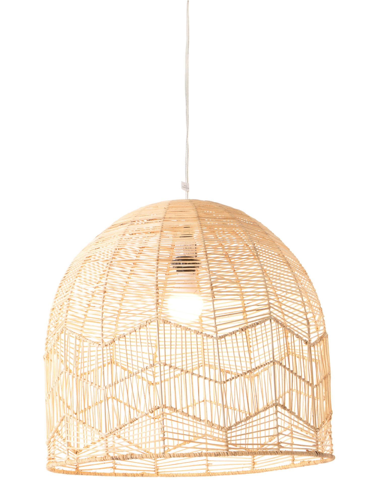20in Woven Rattan Pendant | TJ Maxx
