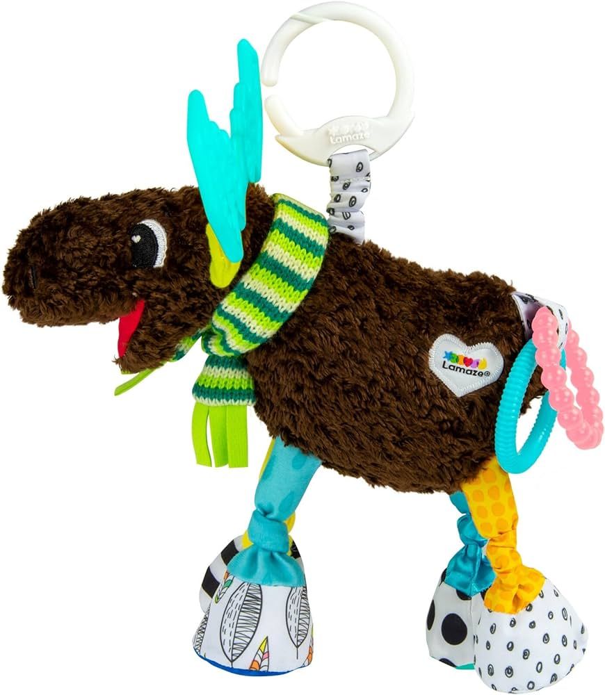 Lamaze Mortimer the Moose Clip On Car Seat and Stroller Toy - Soft Baby Hanging Toys - Baby Crink... | Amazon (US)