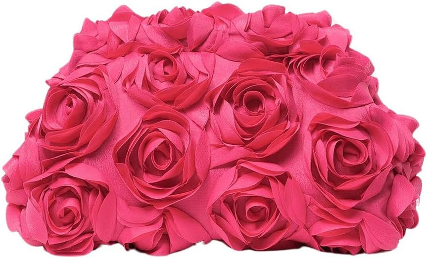 Verdusa Women's 3D Flower Clutch Evening Bag Floral Purses Party Prom Handbags | Amazon (US)