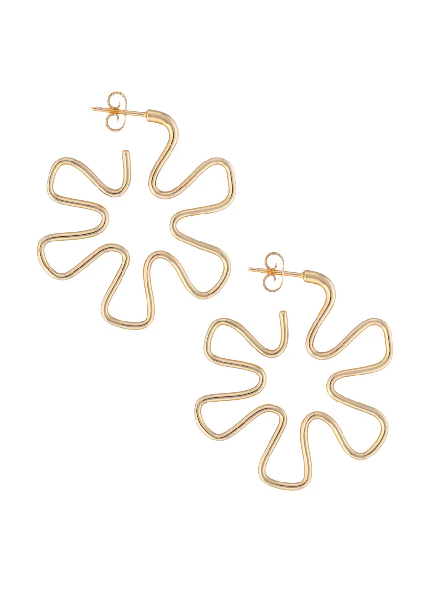 Bea Bongiasca You're So Gold 9K Gold Pinwheel Earrings | Saks Fifth Avenue | Saks Fifth Avenue