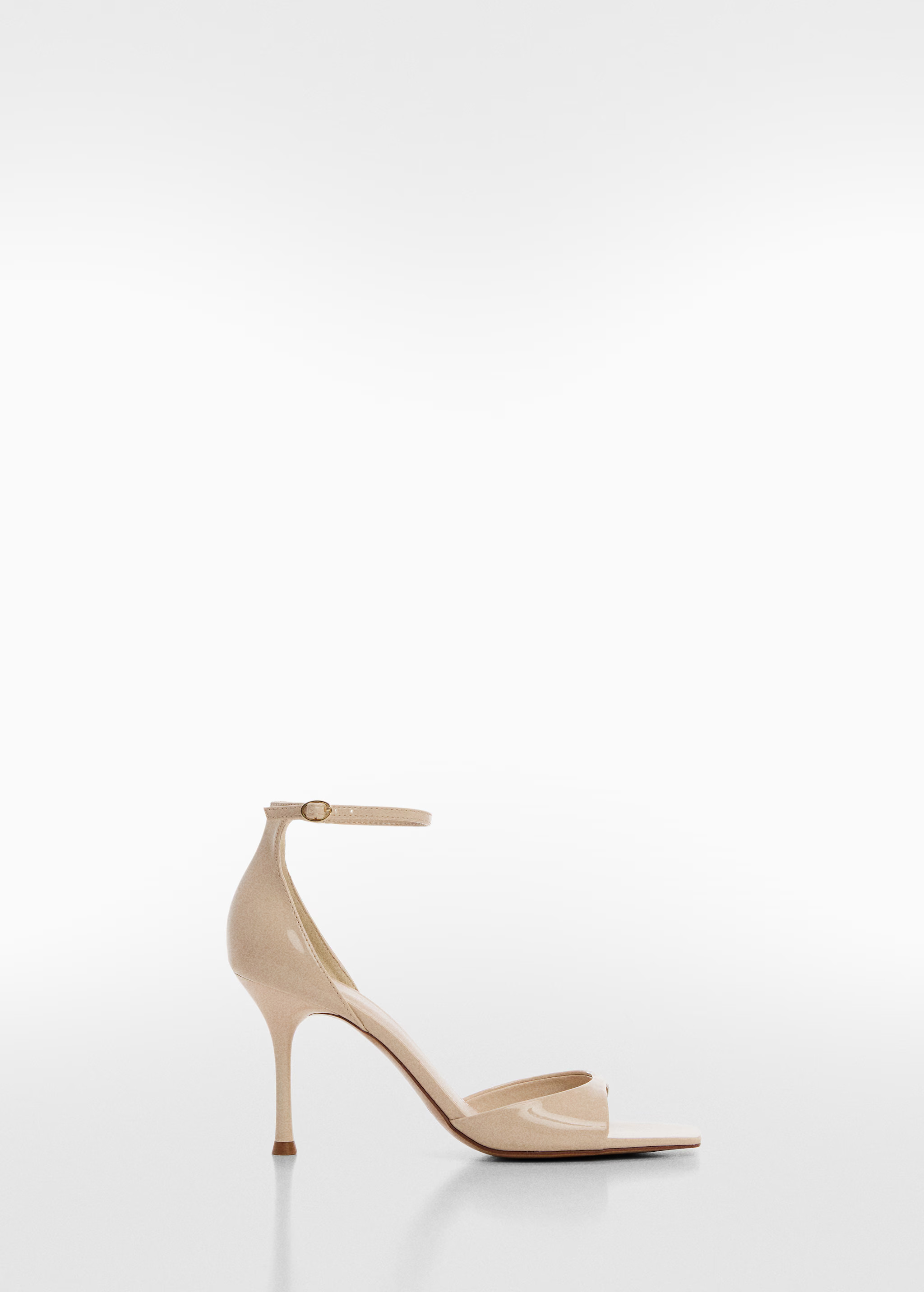 Patent leather effect heeled sandal | MANGO (US)