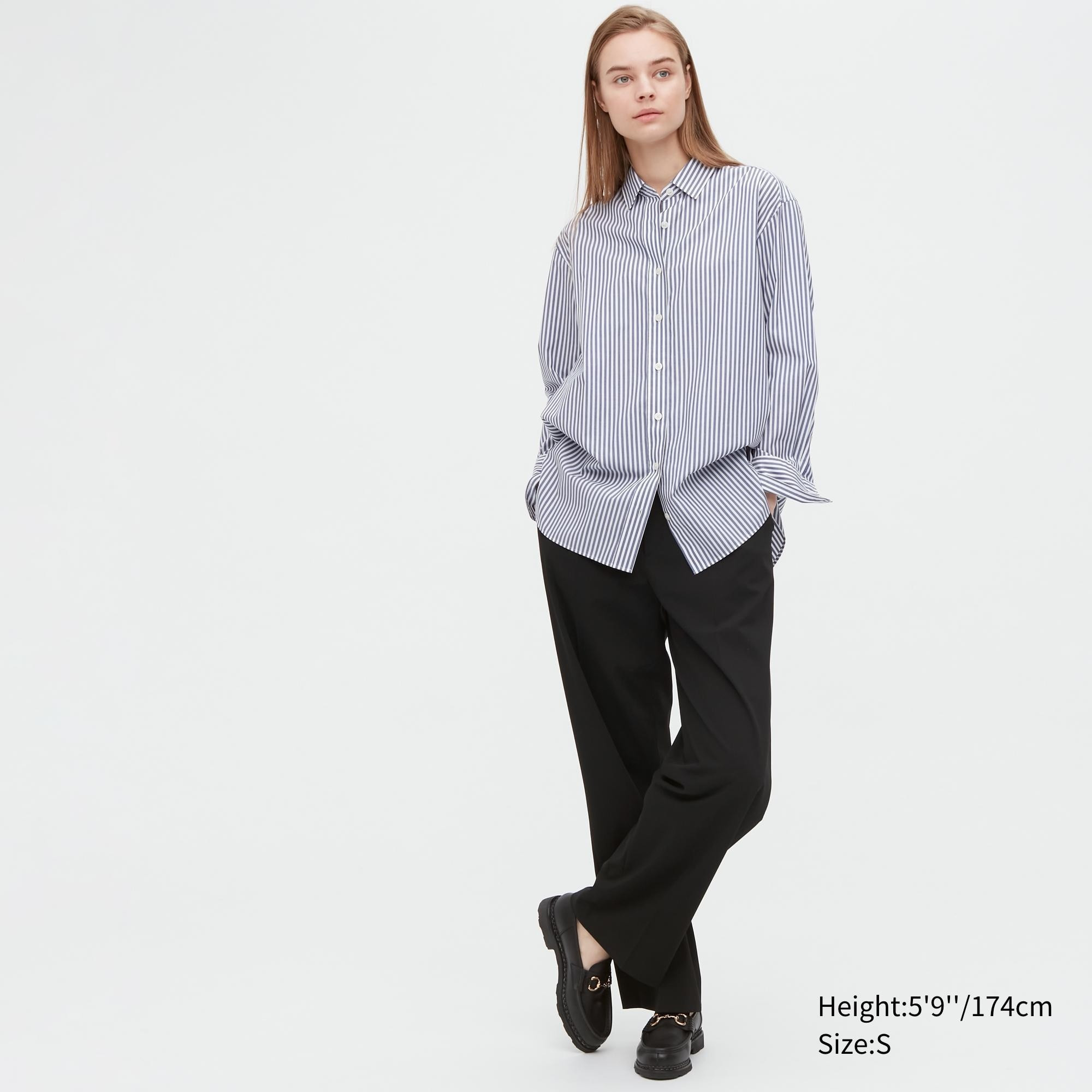 Wide-Fit Pleated Pants (Tall) (Women) | UNIQLO US | UNIQLO (US)