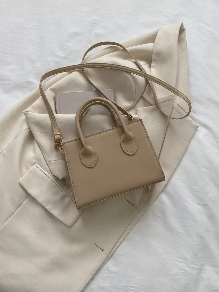 Double Handle Square Bag | SHEIN