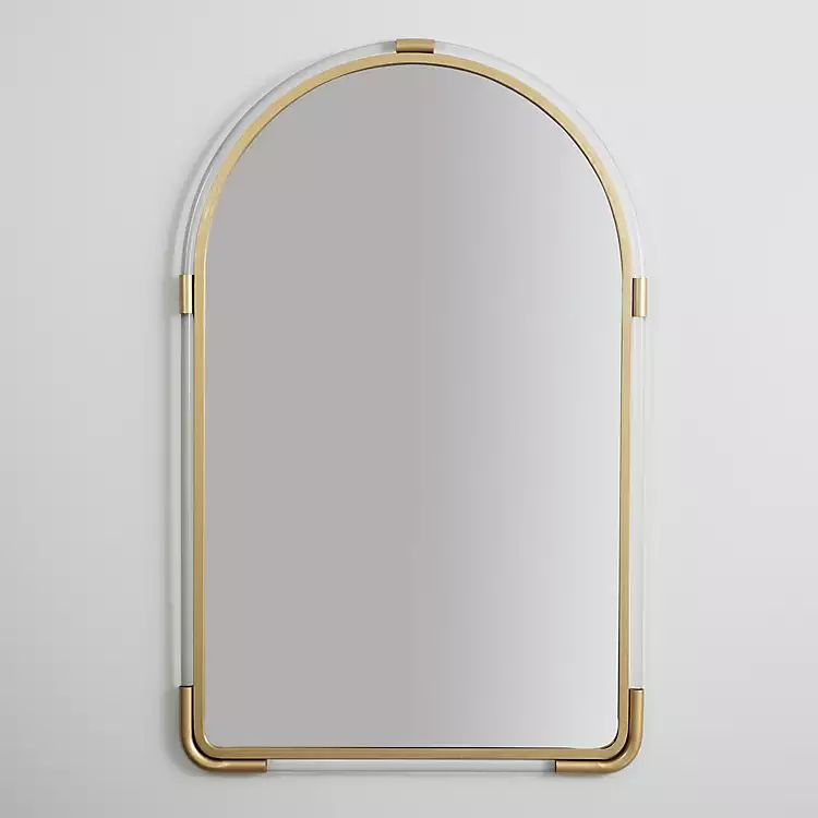 New! Gold Acrylic Frame Arch Wall Mirror | Kirkland's Home