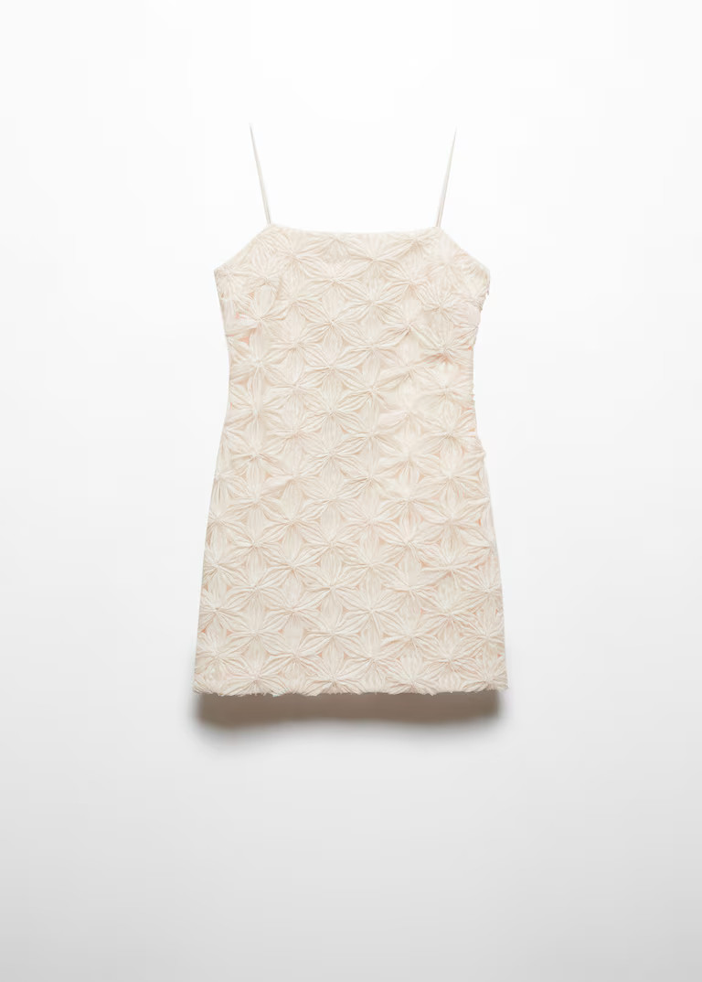 Textured floral-pattern dress -  Women | Mango USA | MANGO (US)