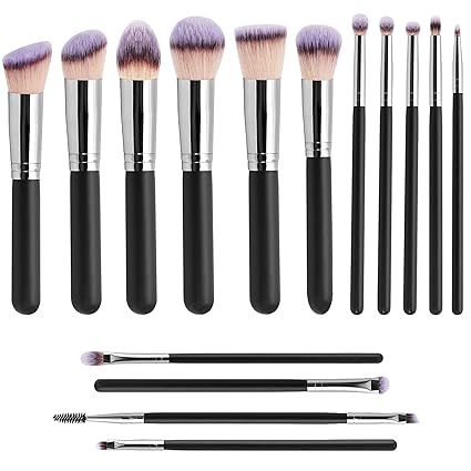 Make Up Brushes Set Wtih 15 Pcs Foundation Powder Eye Shadows Concealer Contour Blushes Brushes F... | Amazon (US)