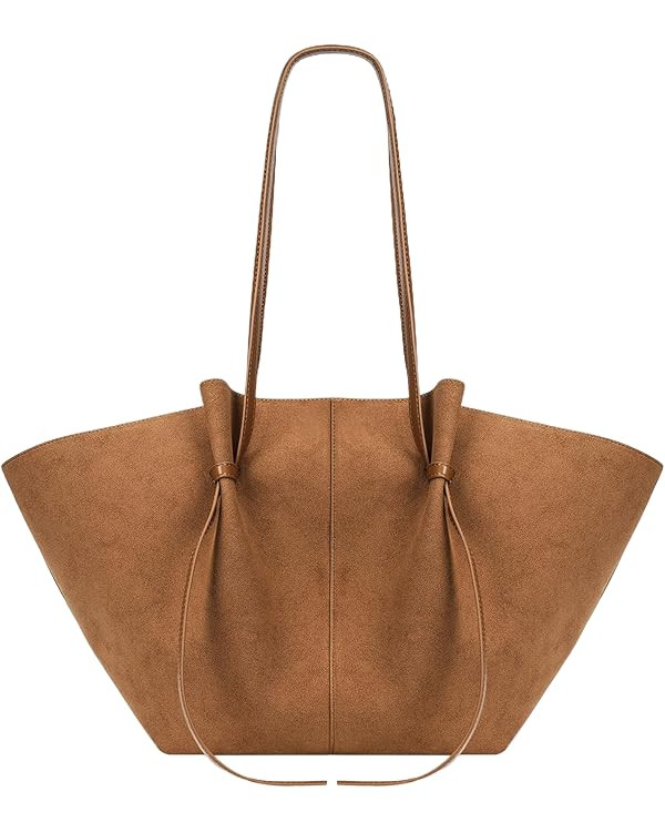 YFGBCX Tote Bag Smooth Leather Work Bag for Women Trendy Top Handle Bag Luxury Hobo Handbag with ... | Amazon (US)