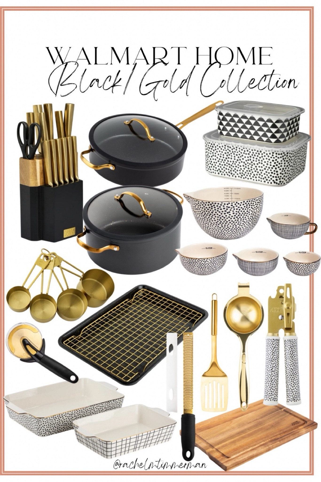 The most beautiful home collection on @walmart 😍 I’ve been shopping and planning for the new house and am so excited over this entire #WalmartHome collection. I’ve purchased my dishes, pots & pans set and a few other kitchen tools all from this collection. Let me just say, there gorgeous! 🖤Simple swaps that will elevate the look I’m going for, even down to the smallest details of a can opener. The prices are so good as well and the quality is even better! 🥳 @shop.ltk #liketkit 

Walmart Home. Walmart Finds. LTK home. Glam home decor. Black and gold. LTK under 50. 