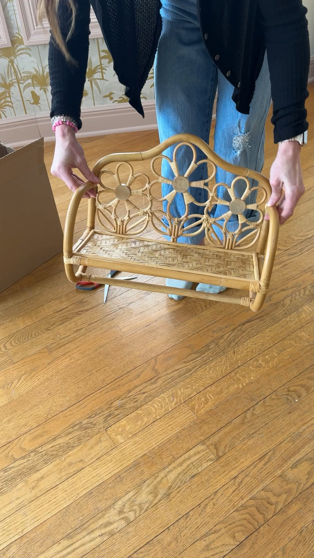 Urban outfitters rattan daisy wall shelf 

#LTKFamily #LTKFindsUnder50 #LTKHome