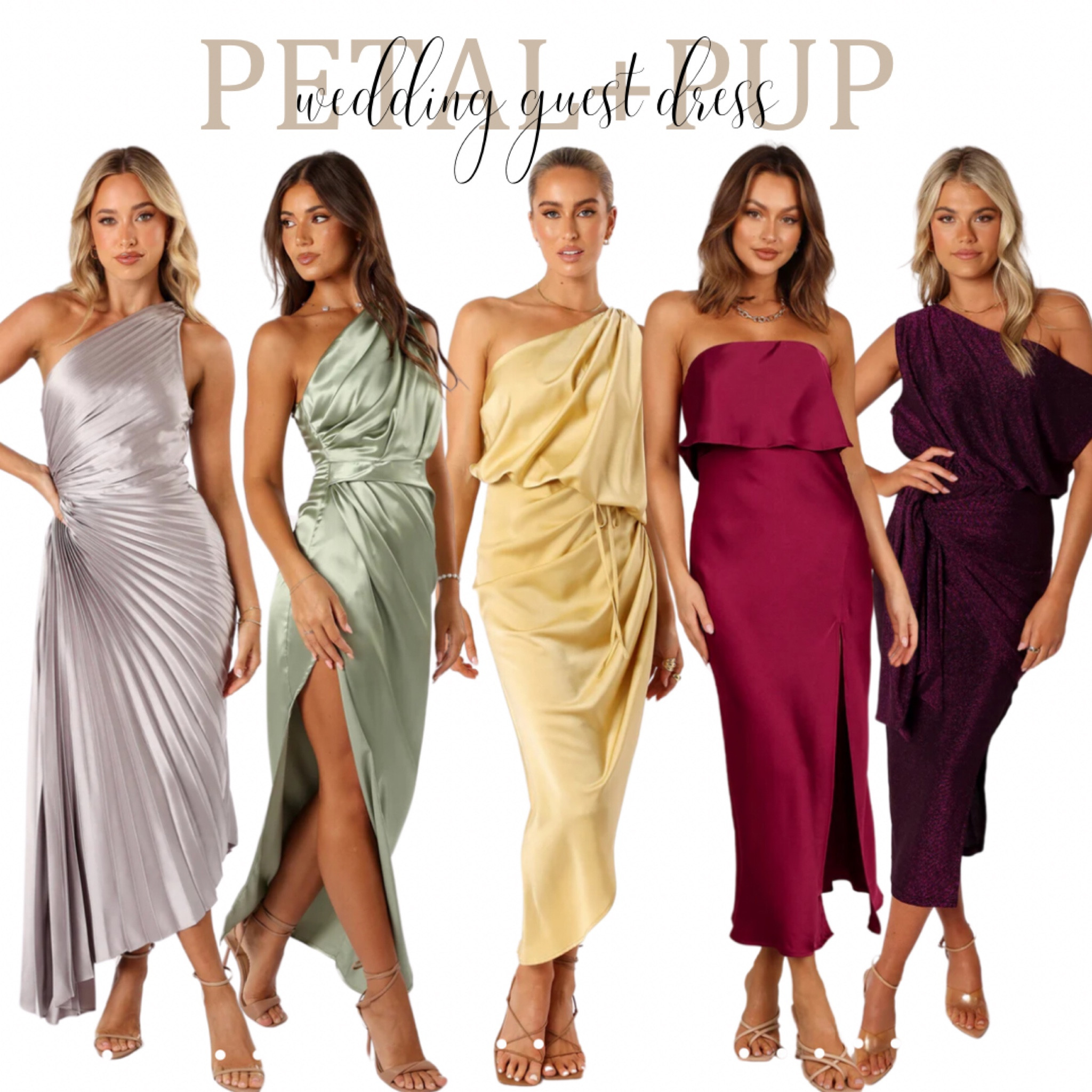 Petal+Pup wedding guest dress 

Wedding guest dress, party dress, midi dress, satin dress

#LTKWedding #LTKParties #LTKStyleTip