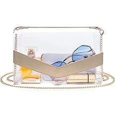 Vorspack Clear Bag Stadium Approved - Cute Clear Purse for Women PVC Clear Crossbody Bag for Spor... | Amazon (US)