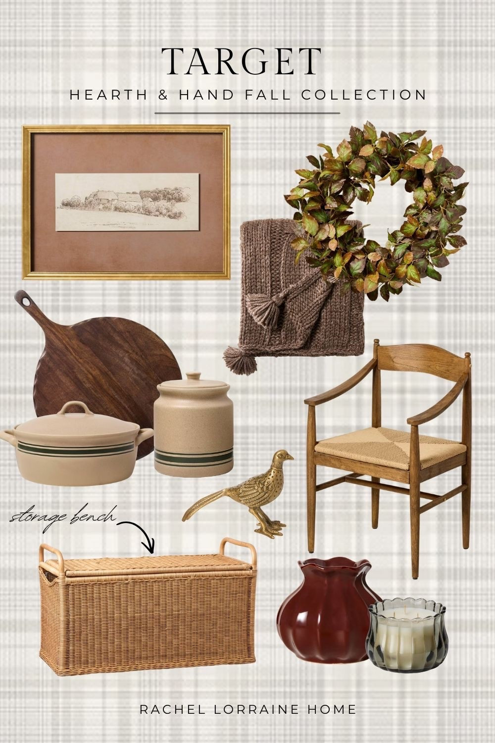 Target’s Hearth & Hand with Magnolia Fall Collection launched today, and it’s filled with cozy, vintage-inspired pieces perfect for welcoming the season. You’ll find stoneware-inspired canisters, syrup pitchers, bakeware, rich greens and burgundy tones, and warm brass accents throughout the collection.

My standout favorites have to be the wicker storage bench and the woven dining chair. They’re the pieces that caught my eye immediately and would add so much warmth and character to a home.

I’ve linked my favorite finds from the new collection below. 🤎

#LTKSeasonal #LTKHome