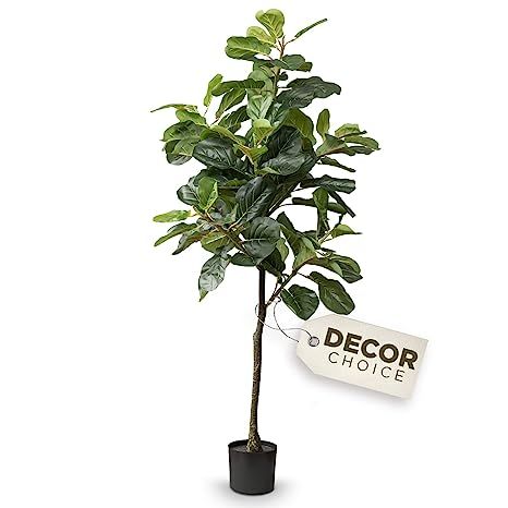 Fiddle Leaf Fig Tree - Artificial Trees for Home Decor Indoor, Faux Fiddle Leaf Fig Tree, Large A... | Amazon (US)