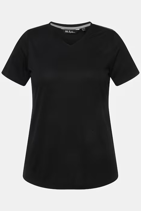 Functional Antibacterial Finish V-Neck Short Sleeve Knit Top | T-Shirts | Knit Tops & Tees | Ulla Popken - US & CA