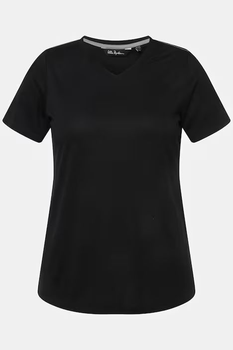 Functional Antibacterial Finish V-Neck Short Sleeve Knit Top | T-Shirts | Knit Tops & Tees | Ulla Popken