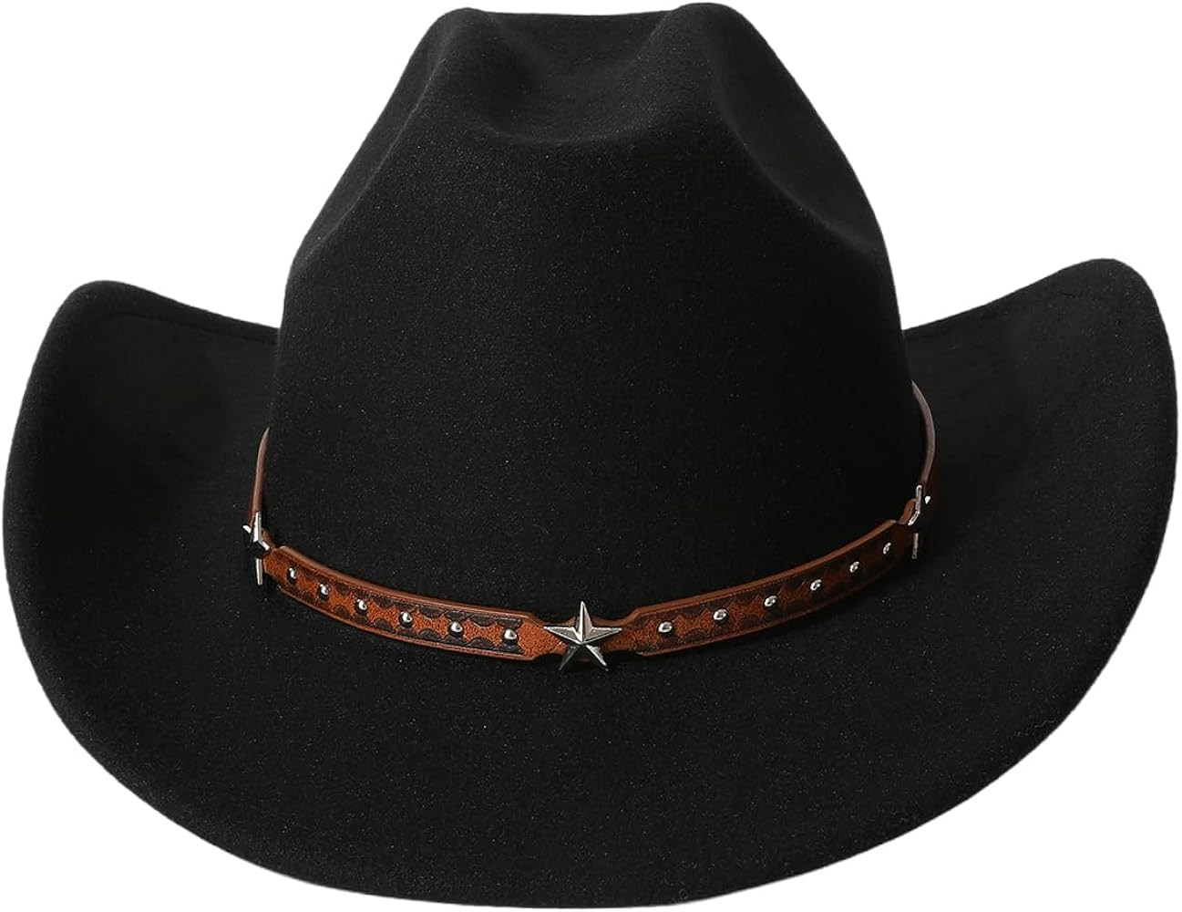 Women's Wide Brim Cowboy Hat Vintage Rodeo Western Cowgirl Hat Country Concert Outfits | Amazon (US)