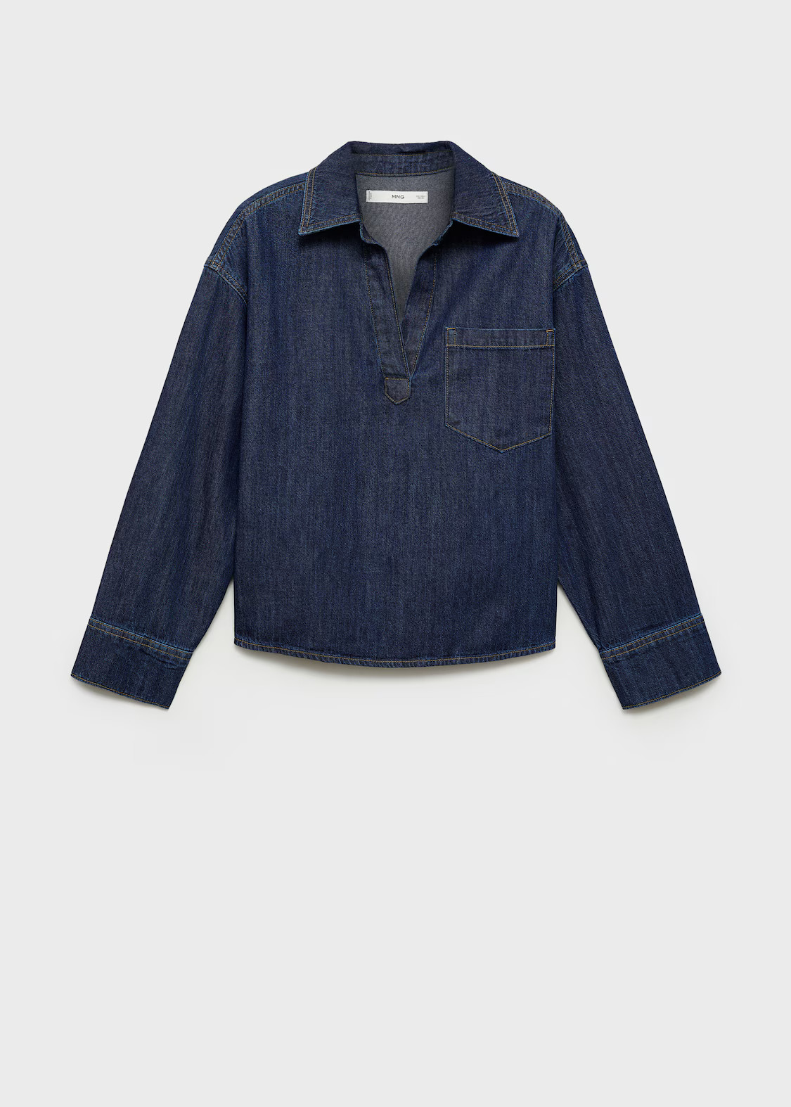 Denim cotton shirt - Women | MANGO United Kingdom | MANGO (UK)