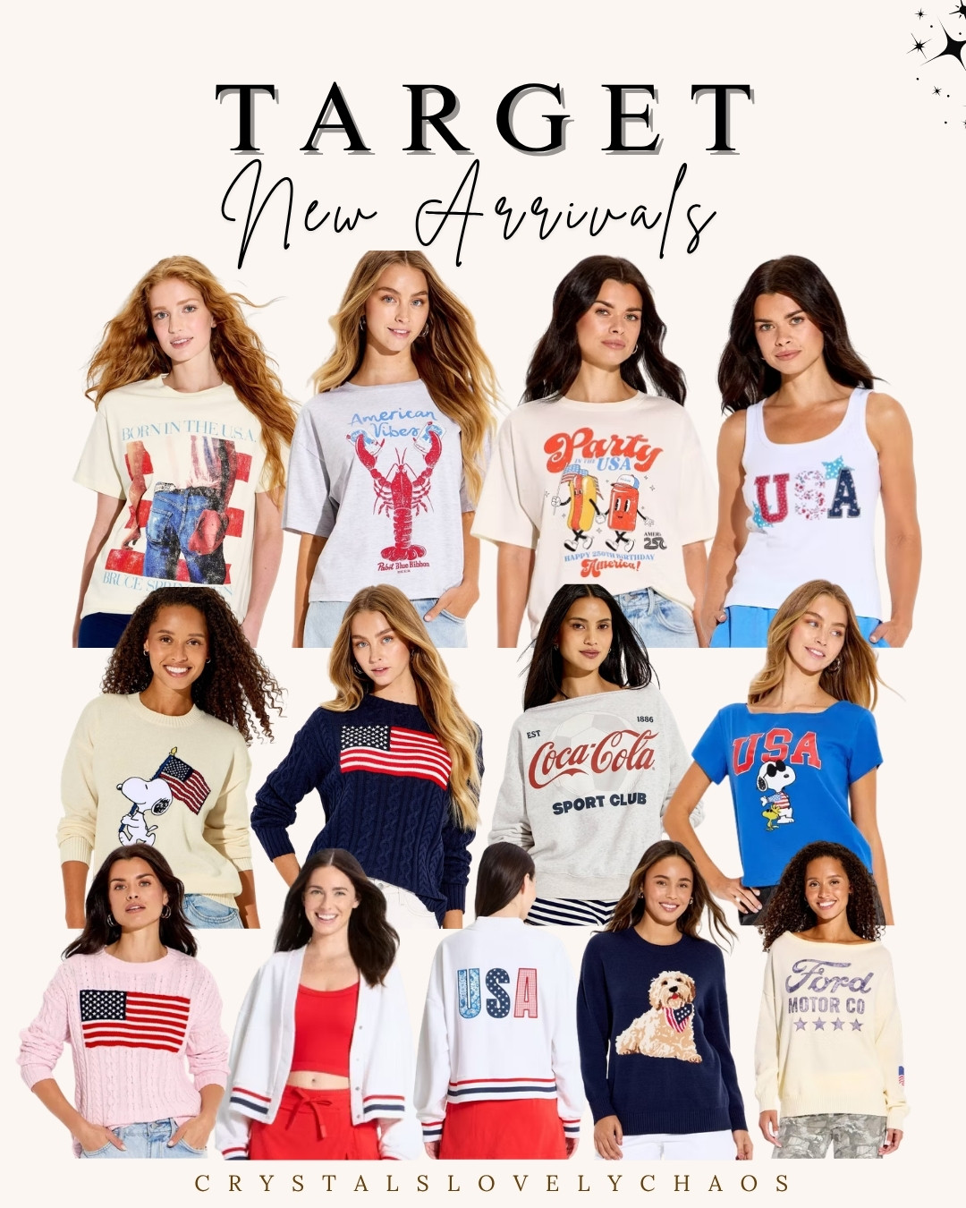 Fresh picks for the season 🇺🇸✨ Target new arrivals are bringing all the patriotic vibes with 4th of July tees and tops perfect for BBQs, fireworks, and summer fun ❤️🤍💙

Easy, comfy, and ready for every celebration ☀️🎆 

 #LTKootd #LTKSeasonal #LTKSaleAlert