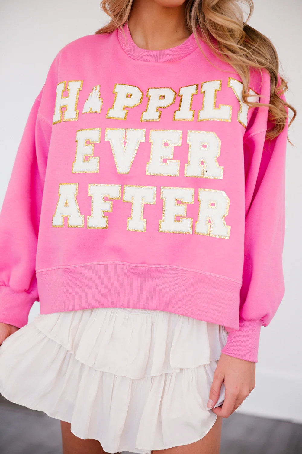 HAPPILY EVER AFTER PINK PULLOVER | Judith March
