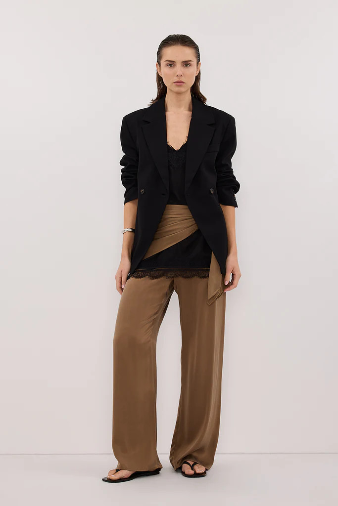 PERCY CHESTNUT SILK PANT | DISSH