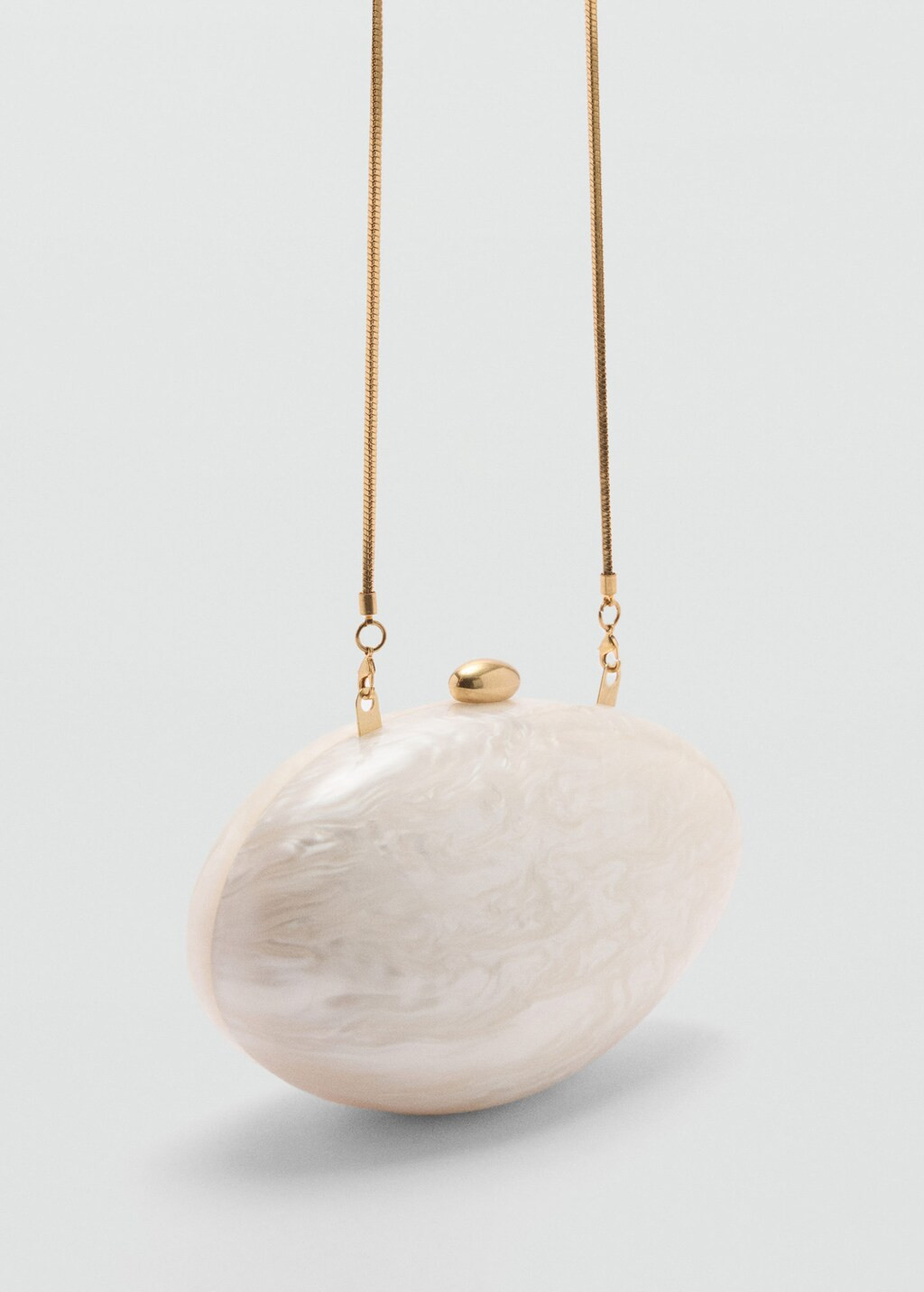 Pearl-effect clutch bag -  Women | Mango United Kingdom | MANGO (UK)