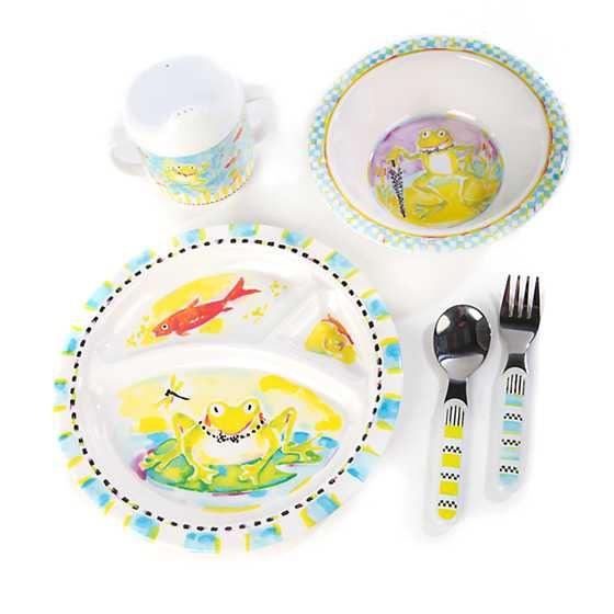 Toddler's Dinnerware Set - Frog | MacKenzie-Childs
