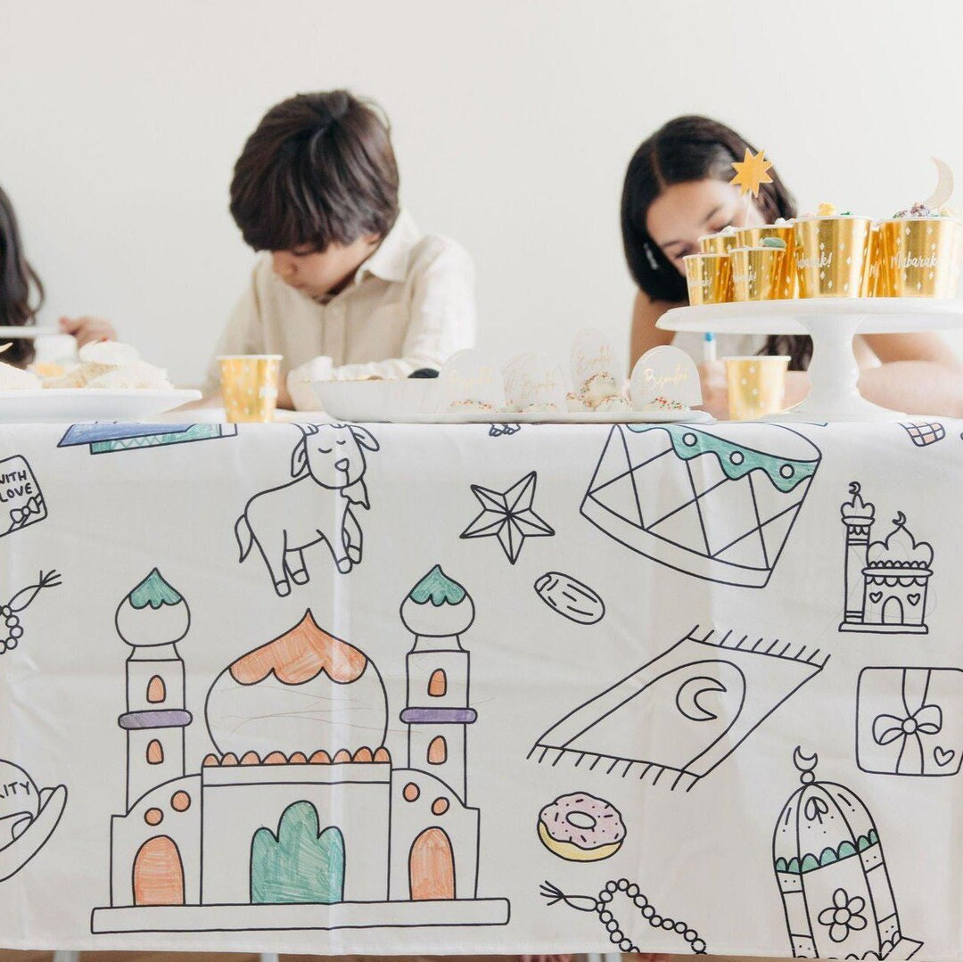 Ramadan Celebration Washable Tablecloth - Etsy | Etsy (US)