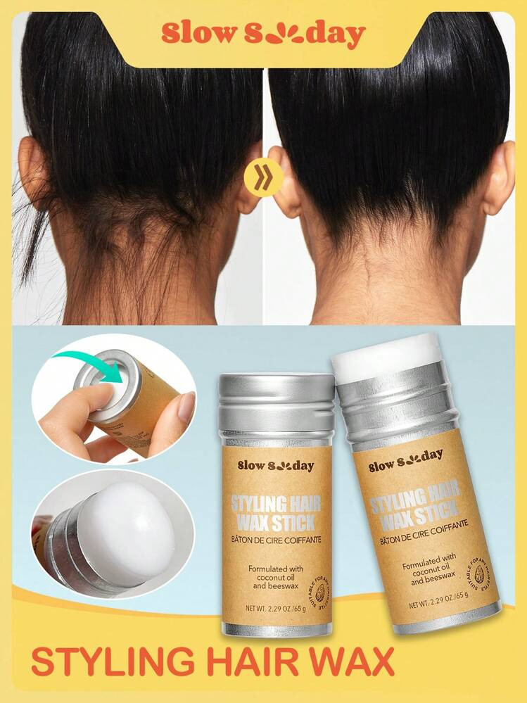 SlowSunday Styling Hair Wax Stick, Classic Products For Unruly Hair And Flyaways, Hair Smooth And... | SHEIN