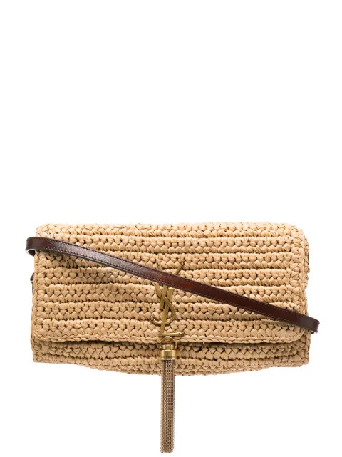 Kate raffia shoulder bag | Farfetch (US)