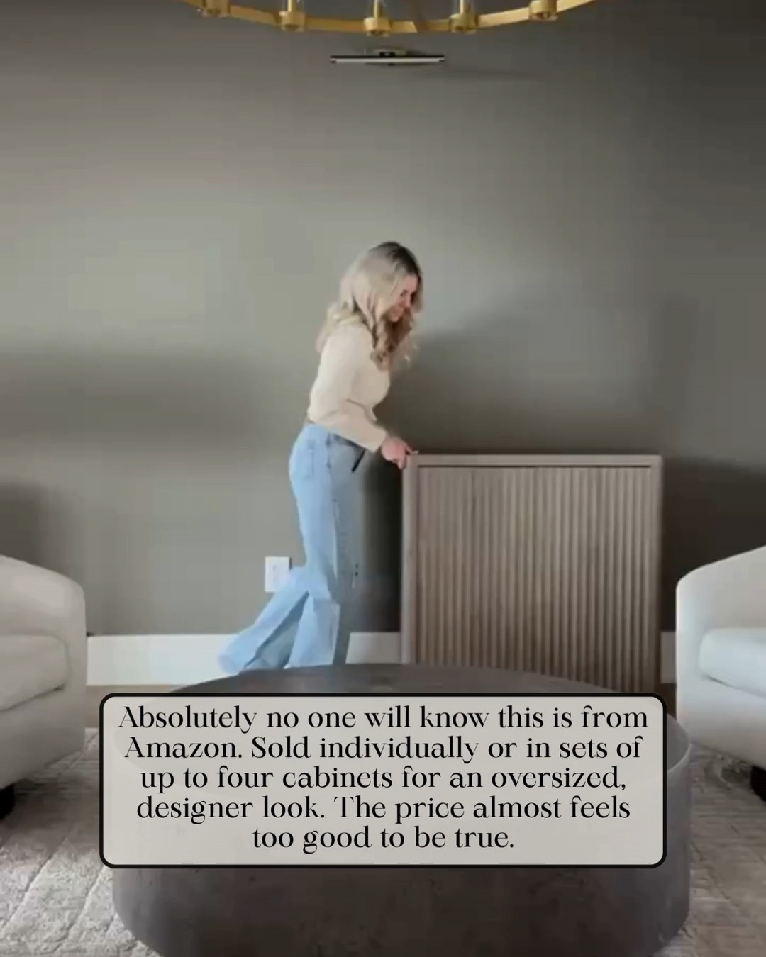 Must Have — FLUTED DESIGNER STYLE CABINET! This FLUTED WOOD CABINET looks exactly like the high-end designer pieces you see in luxury showrooms. You can purchase one cabinet or combine multiple together to create a large, custom-looking console for a truly elevated space. It’s one of those Amazon finds that looks far more expensive than it is.

#Amazon #TheHillaryStyle #AmazonHome #FlutedFurniture #DesignerFurnitureDupe #ModernOrganicDecor #LuxuryForLess #NeutralHomeStyle #InteriorInspo #AmazonHomeFinds 

 #LTKU #LTKOver40 #LTKHome