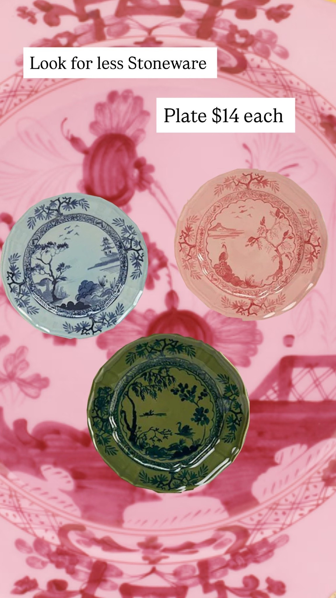 Designer Look for less 
Stoneware plates
Ginori look

#LTKHome
