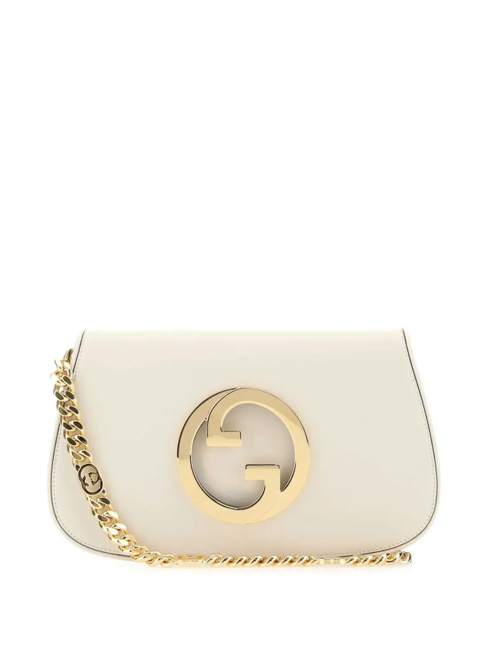 Gucci Blondie Leather Shoulder Bag | White | FARFETCH | Farfetch Global