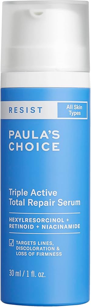 Paula’s Choice RESIST Triple Active Total Repair Serum, 3-in-1 Serum for Wrinkles, Dark Spots &... | Amazon (US)