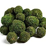 Usmola 18pcs Fake Moss Balls, 6pcs 3.2" Faux Green Balls + 12pcs 2" Artificial Moss Decorative Balls | Amazon (US)