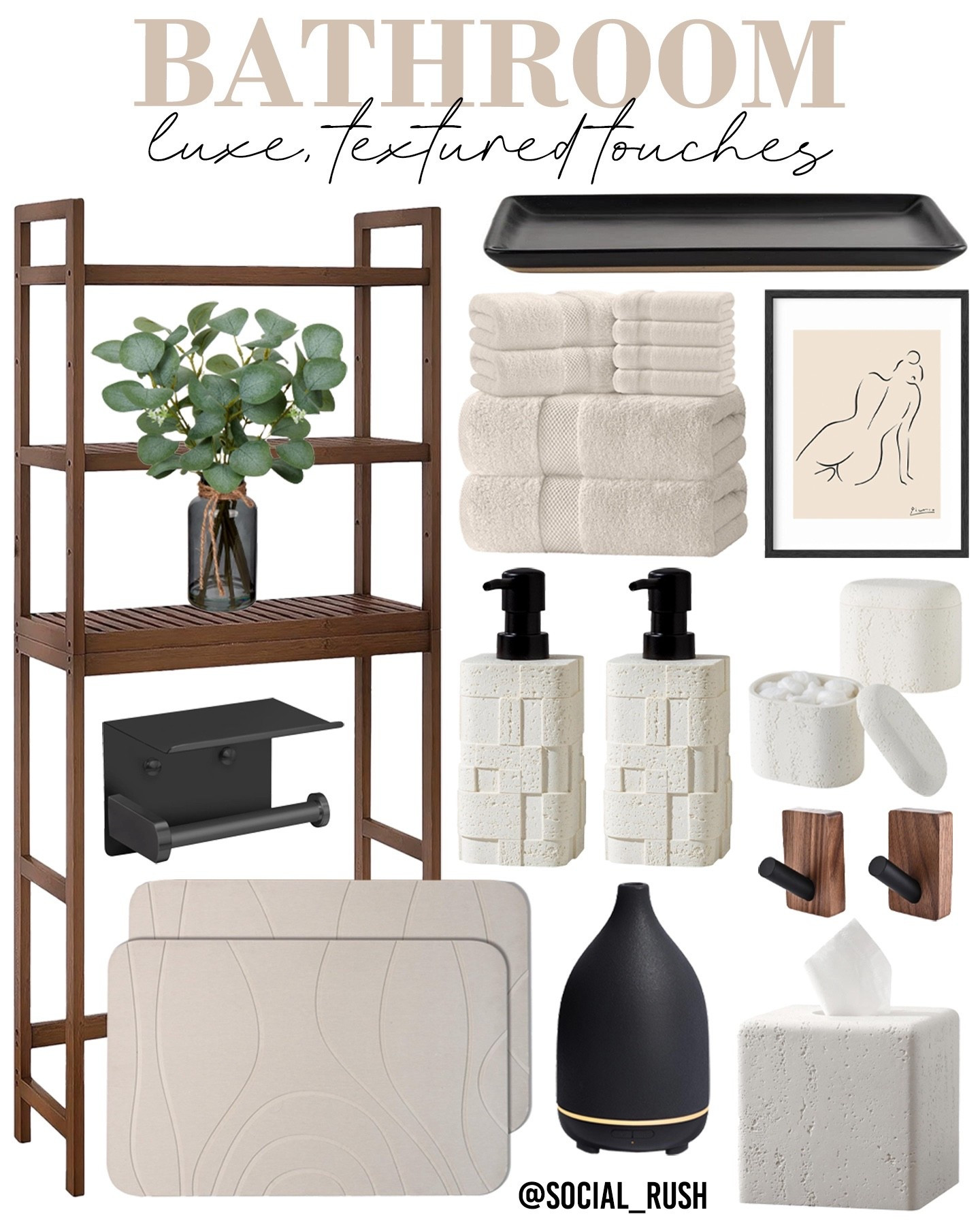 Neutral bathroom decor, textured bathroom accessories, earthy bathroom finds, organic bathroom style, minimalist bathroom ideas, boho bathroom essentials, modern spa bathroom, bathroom shelf styling, budget bathroom makeover, natural stone bathroom set, affordable bathroom decor, bathroom aesthetic Amazon, black and cream bathroom, soft neutral towels, minimalist towel set, wabi sabi bathroom design, organic modern bathroom, sculptural soap dispenser, neutral bathroom organization, bathroom diffuser aesthetic, concrete bathroom canister, Amazon bathroom restyle, minimal bathroom accents, Japandi bathroom decor, spa-like bathroom vibe, textured soap dispensers, Amazon bath essentials, cream bathroom set, luxe bathroom on a budget, towel shelf styling, boho bathroom tray, warm modern bathroom, neutral bathroom art, matte black bathroom hardware, affordable spa bathroom, natural texture bathroom, modern farmhouse bathroom, neutral bathroom inspo, earth tone bath decor, soft tone towels, Amazon bathroom shelf, minimalist mat set, neutral bath mat, eco bathroom style, wood accent bathroom, bathroom upgrade Amazon, clean aesthetic bathroom, cream and black bathroom, neutral tissue box cover, cozy bathroom styling.

#LTKHome #LTKFindsUnder100