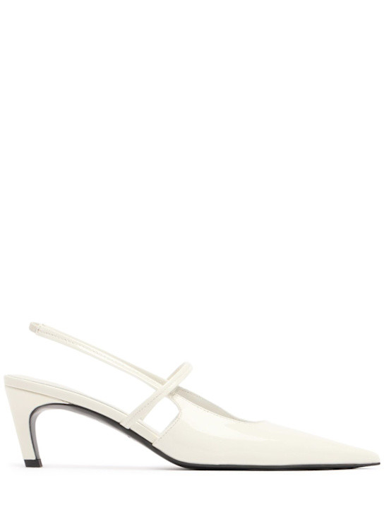 50mm Sharp patent leather slingbacks | Luisaviaroma