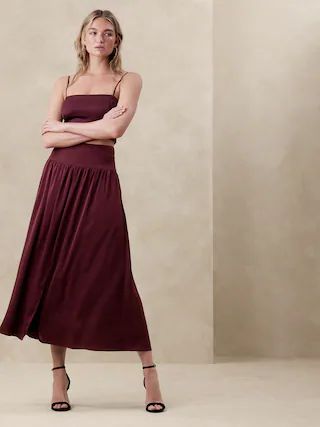 Drop-Waist Maxi SkirtExtra Discount on Clearance. Final Sale. No Returns or Exchanges. | Banana Republic Factory