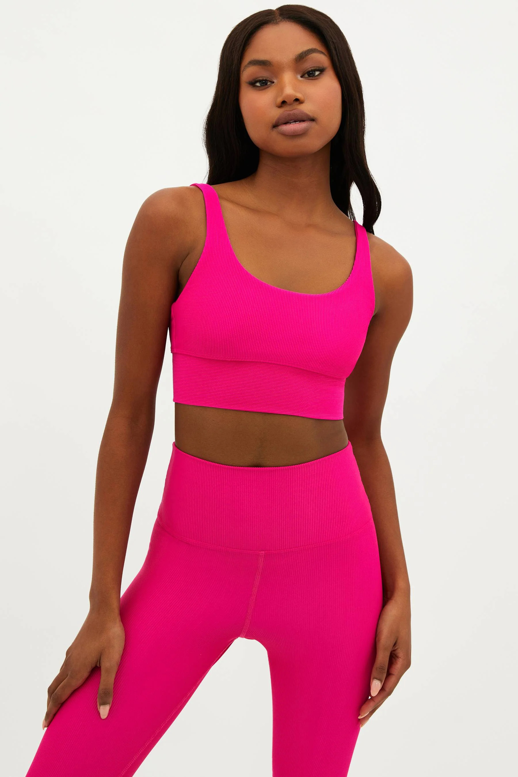 Leah Top Bright Fuchsia | Sports Bra | Beach Riot | Beach Riot